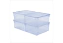 Rotho Stapelbox Clear Box 18L Aufbewahrungsbox transparent stapelbar mit Deckel 4er-Set Bild 2