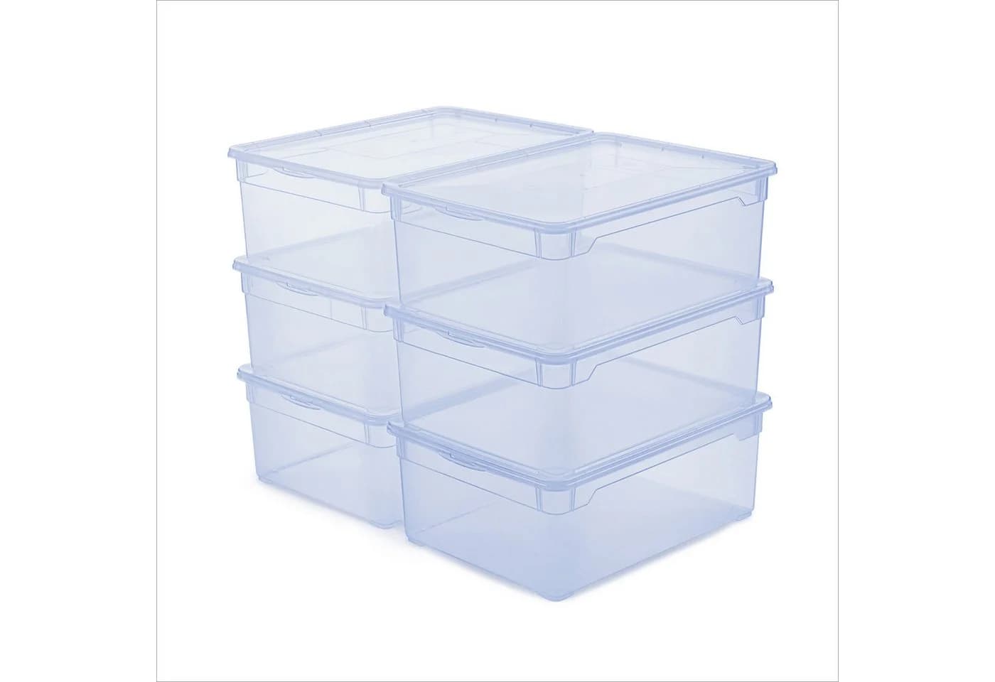 ROTHO Stapelbox Clear Box 10L Aufbewahrungsbox transparent stapelbar mit Deckel - Bild 2