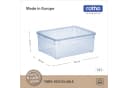 ROTHO Stapelbox Clear Box 10L Aufbewahrungsbox transparent stapelbar mit Deckel Bild 4