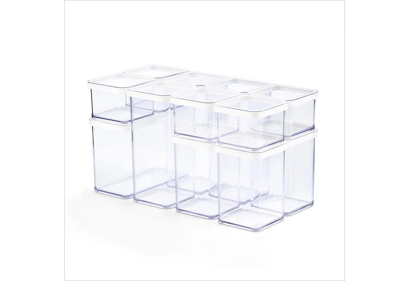 ROTHO Vorratsdosen-Set 12-teilig Transparent Luftdicht Stapelbar - Bild 2
