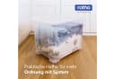 ROTHO Aufbewahrungsbox 4er-Set CORE BASIC 65L transparent stapelbar mit Rädern Bild 1