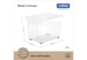 ROTHO Aufbewahrungsbox 4er-Set CORE BASIC 65L transparent stapelbar mit Rädern Bild 3