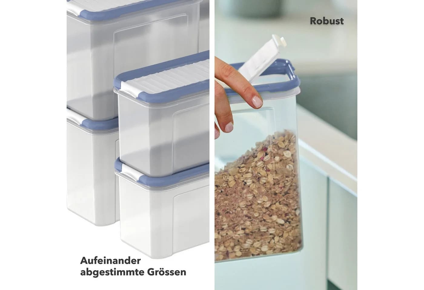 ROTHO Frischhaltedose DOMINO 12-teilig Set mit Streu- und Schüttdeckel - Bild 4