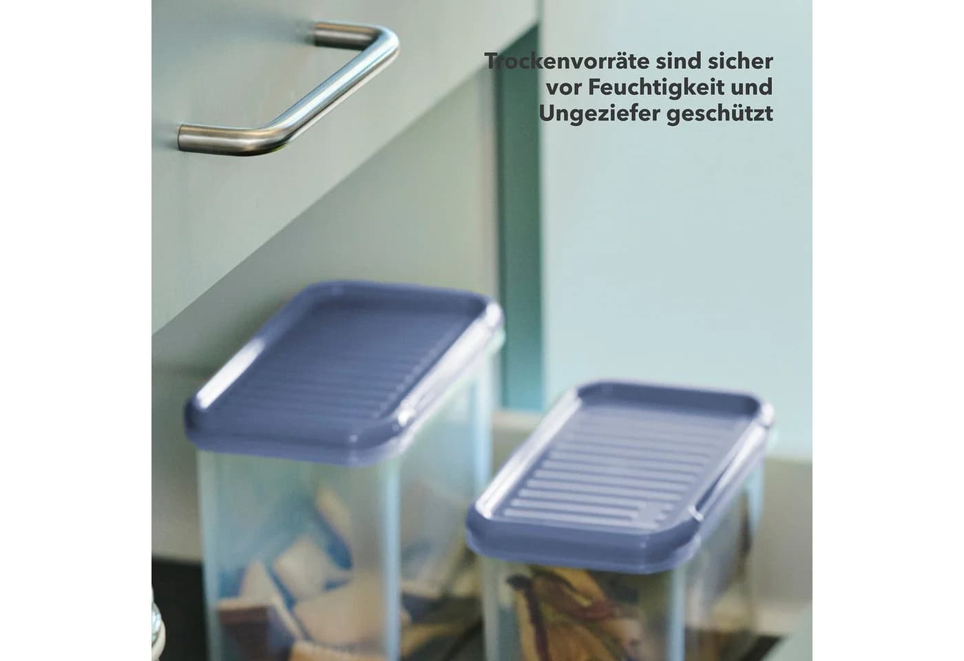 ROTHO Frischhaltedosen Set 18-teilig DOMINO luftdicht Kunststoff blau - Bild 5