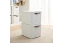 ROTHO Aufbewahrungsbox 2er-Set Weiß 55L Stapelbar Bild 1