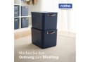 ROTHO Aufbewahrungsbox 55L - 2er Set Kunststoff Ordnungsbox Bild 3