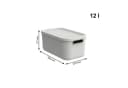 ROTHO Aufbewahrungsbox Albula Light 2er-Set 12l Kunststoff Bild 3