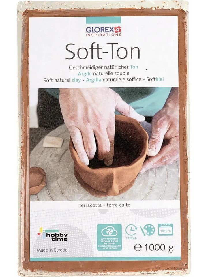 Glorex Soft-Ton Terracotta 1000 g - Bild 2