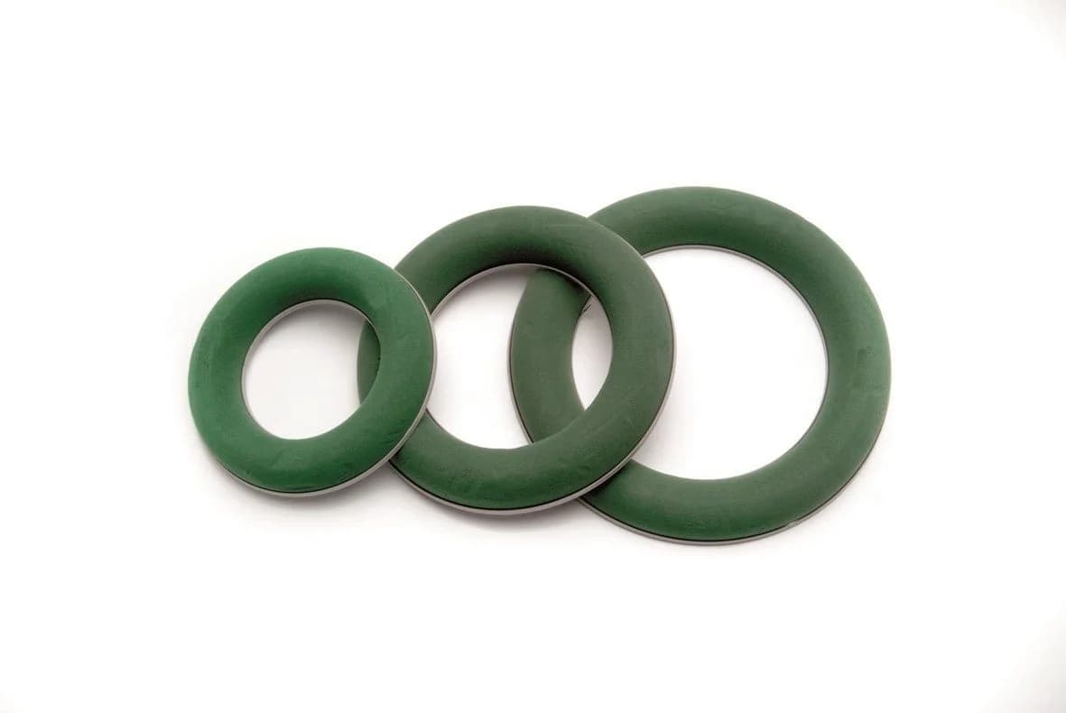 Glorex Steckring für Frischblumen 25 cm Grün