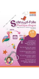 Glorex Schrumpffolie A4 transparent 5 Bogen Bastelzubehör Bild 2