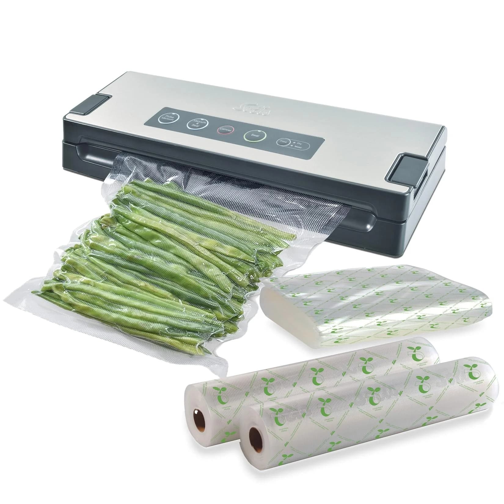 Solis Vakuumiergerät Typ 574 Set mit 60 Beutel & 2 Rollen