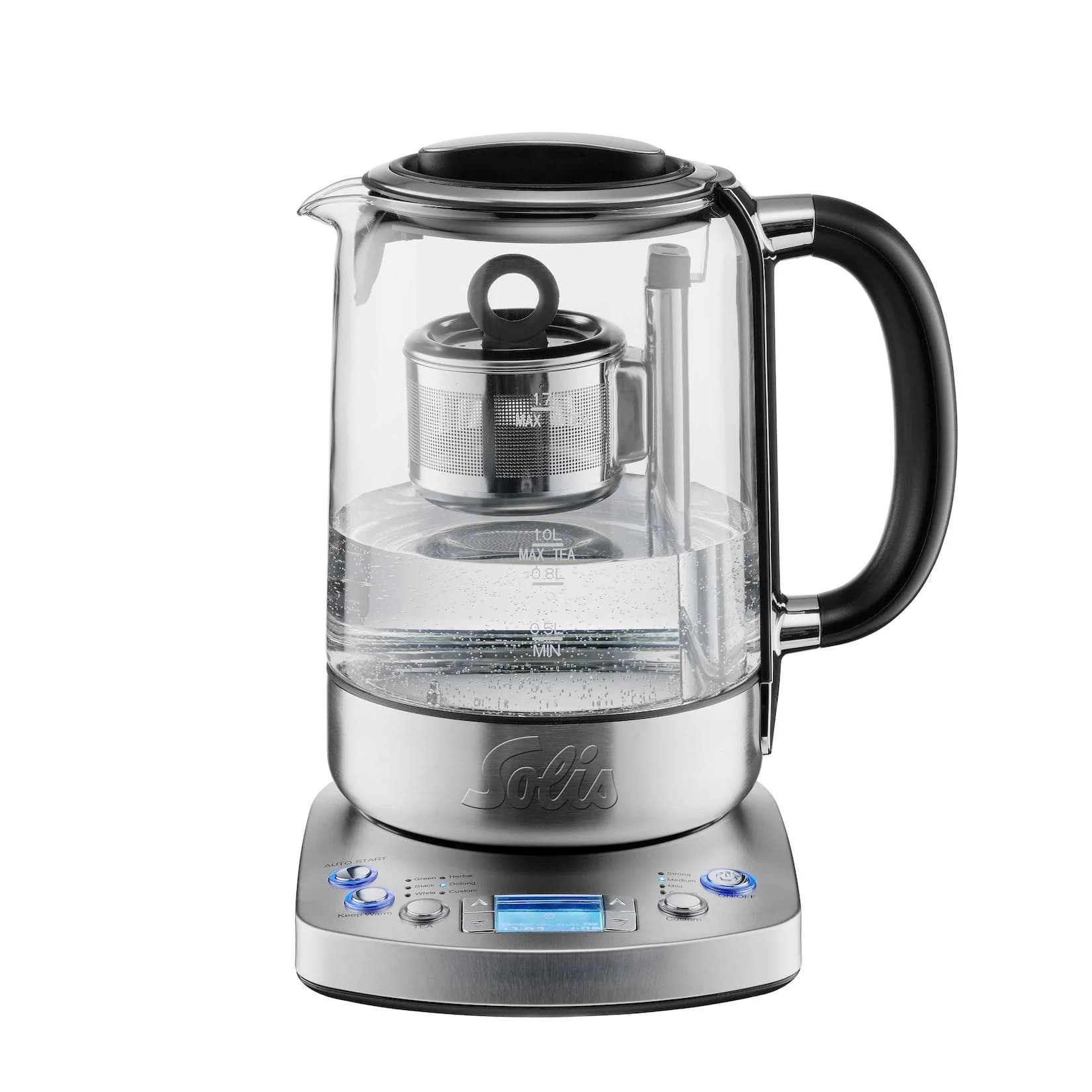 Solis Tee- & Wasserkocher 1,7 L Volumen Teesieb Warmhaltefunktion