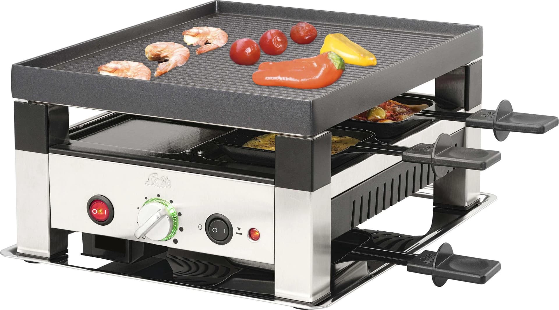 Solis 5 in 1 Raclette Tischgrill 1020W 4 Personen - Bild 2