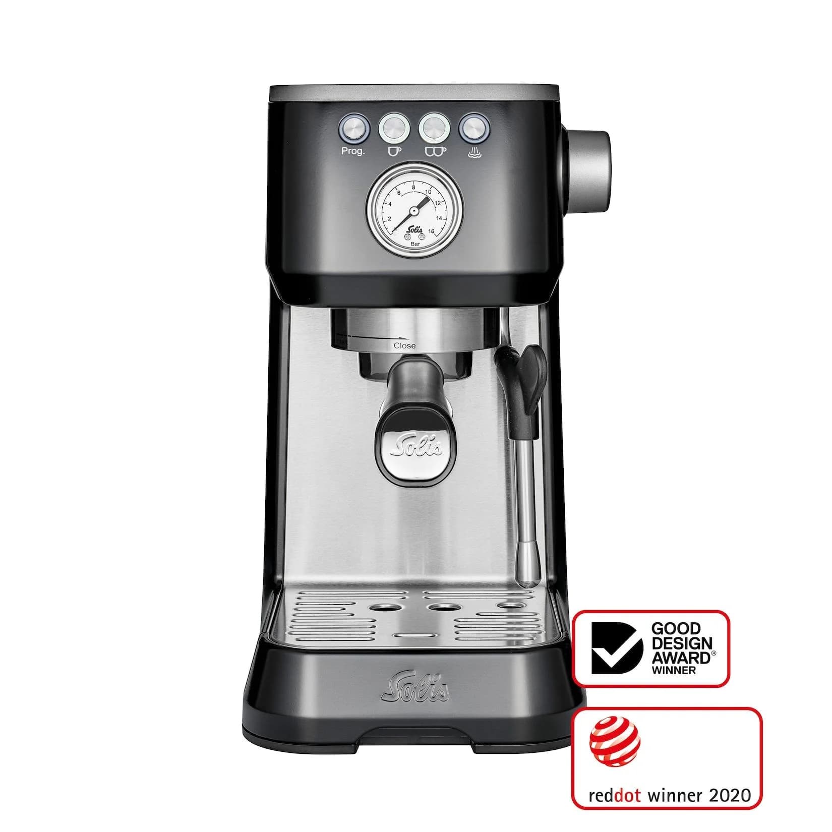 Solis Siebträgermaschine 98084 Schwarz Espressomaschine
