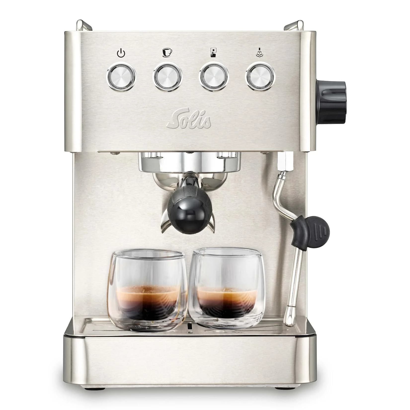 Solis Siebträgermaschine 98132 Silber Espressomaschine