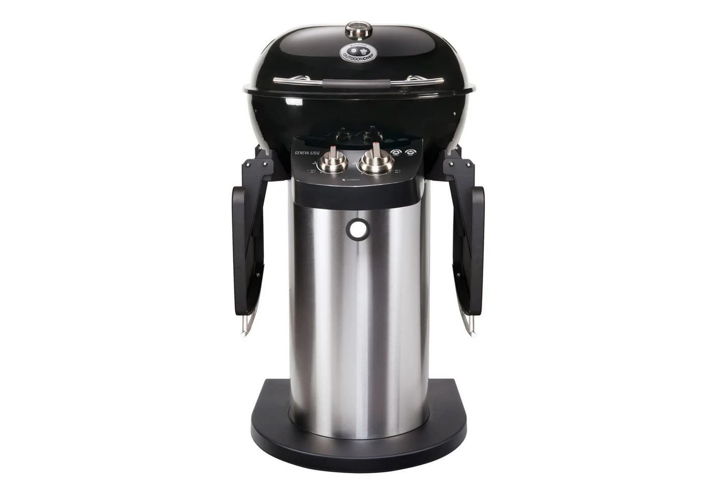 OUTDOORCHEF Geneva 570 G Gas-Kugelgrill Schwarz mit Easy Flip Trichtersystem