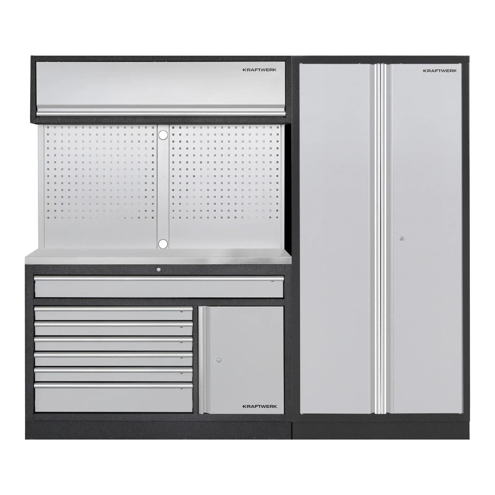 Kraftwerk MOBILIO 2er Kombi mit Lochwand & Hochschrank
