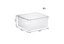 ROTHO Stapelbox Clear 18 l Transparent Stapelbar Aufbewahrungsbox 2 St Bild 5