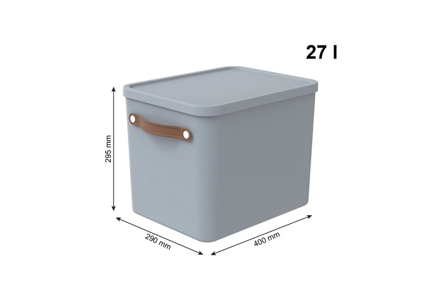 ROTHO Aufbewahrungsbox 2er-Set 27 Liter - Bild 3