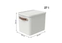 ROTHO Aufbewahrungsbox MALOJA 3er-Set Weiß Kunststoff Bild 4