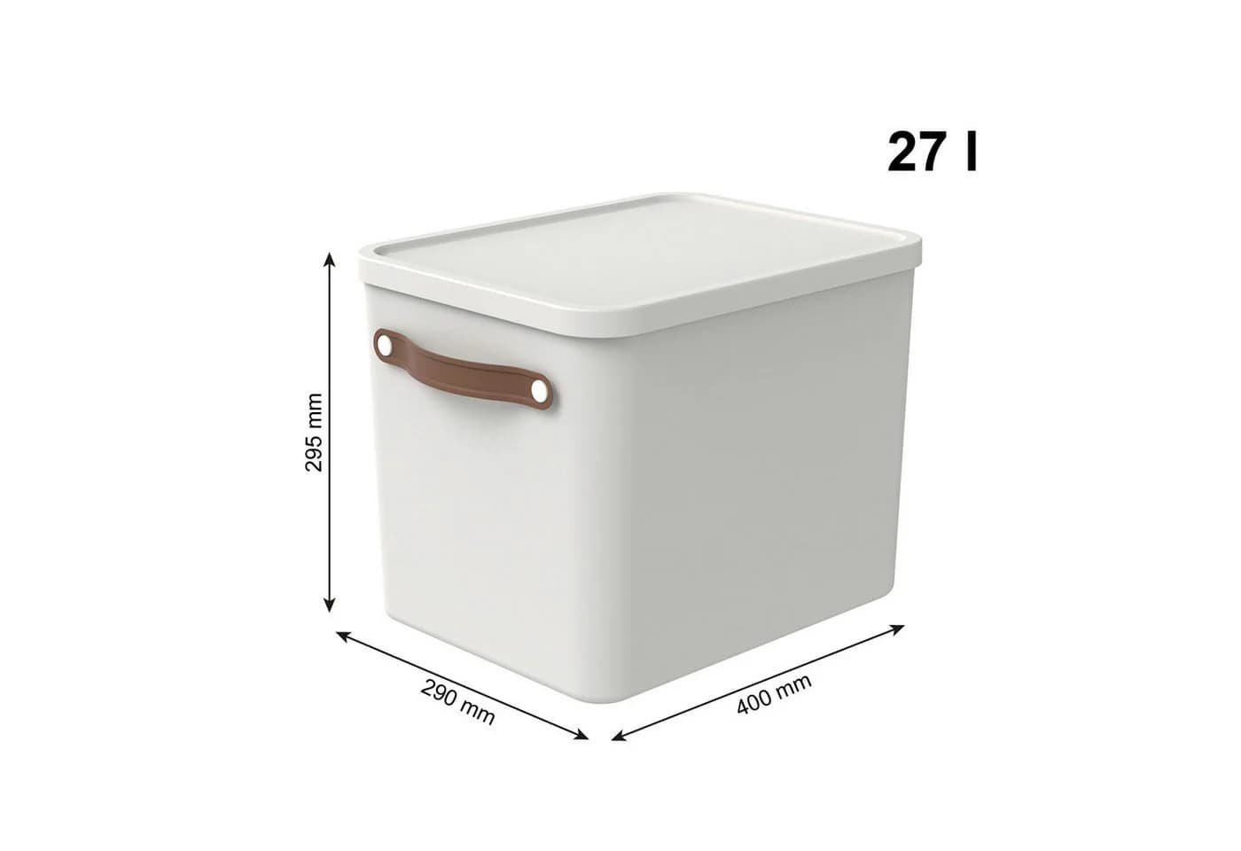 ROTHO Aufbewahrungsbox MALOJA 3er-Set Weiß Kunststoff - Bild 4
