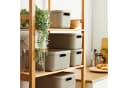 ROTHO Stapelbox 4er-Set Braun Kunststoff Aufbewahrungsbox Bild 3