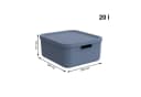 ROTHO Aufbewahrungsbox Albula Light 20l 2er-Set Blau Kunststoff Bild 4