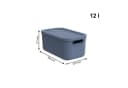 ROTHO Aufbewahrungsbox Albula Light 2er-Set 12l Blau Kunststoff Bild 3