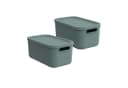 ROTHO Aufbewahrungsbox Albula Light 2er-Set 12l mit Deckel Bild 2