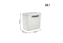 ROTHO Aufbewahrungsbox 2er-Set Maloja 25l Weiß Kunststoff Bild 4