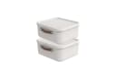 ROTHO Aufbewahrungsbox 2er-Set Maloja 20l Weiß Kunststoff Bild 2