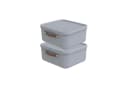 ROTHO Aufbewahrungsbox 2er-Set Maloja 20l Blau mit Deckel Bild 2