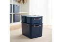 ROTHO Stapelbox 2er-Set Maloja 12l Aufbewahrungsbox Blau Bild 4