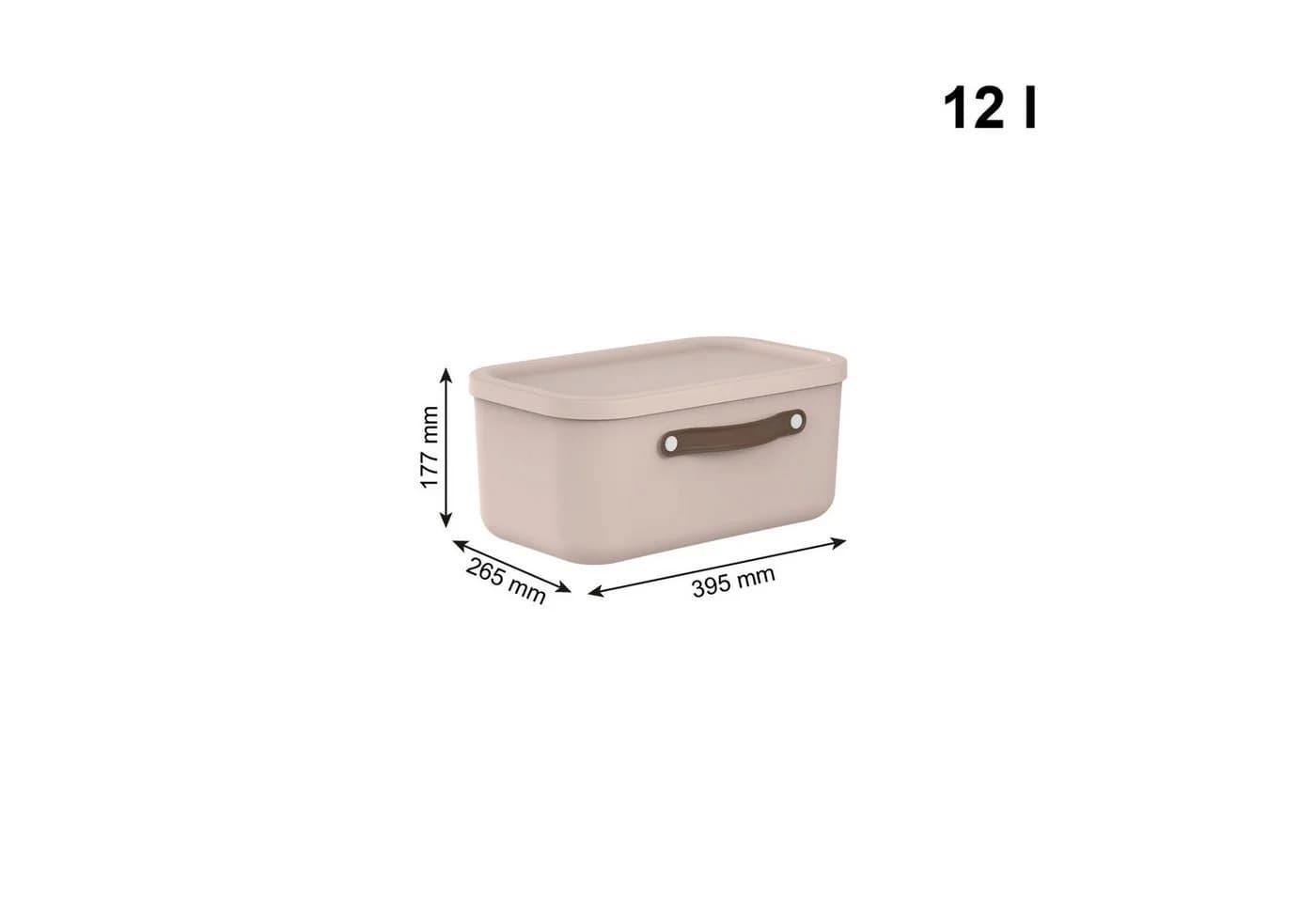 ROTHO Stapelbox 2er-Set Maloja 12l Rosa Aufbewahrungsbox - Bild 3