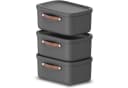 ROTHO Stapelbox 3er-Set 12l Kunststoff Bild 2