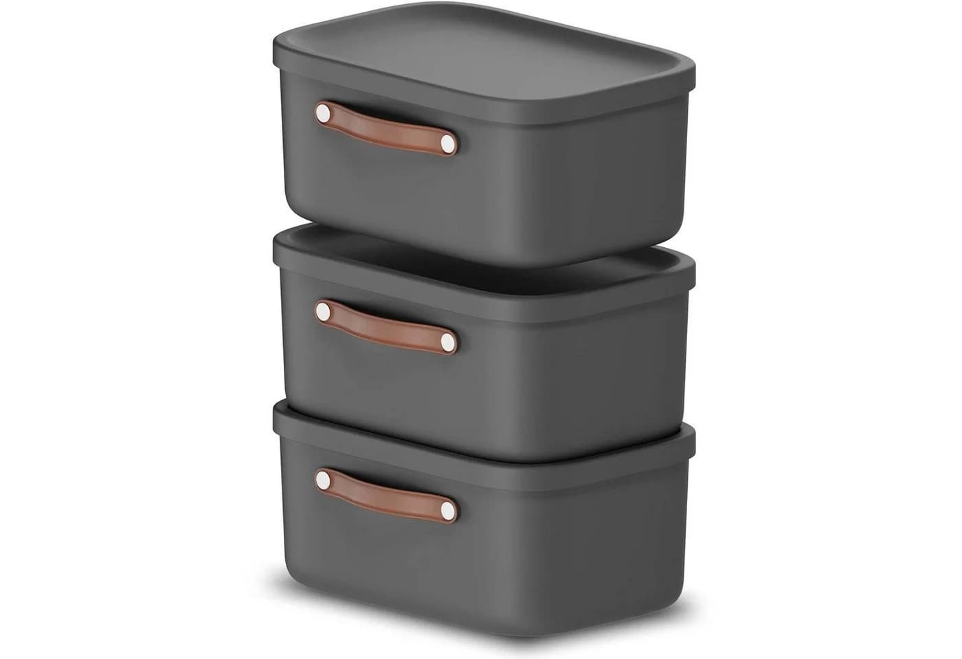 ROTHO Stapelbox 3er-Set 12l Kunststoff - Bild 2