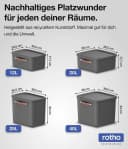 ROTHO Stapelbox 3er-Set 12l Kunststoff Bild 4