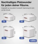 ROTHO Aufbewahrungsbox 4er-Set Maloja 40l Weiß Kunststoff Bild 1