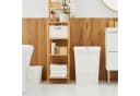 ROTHO Wäschekorb Country Set 2tlg. Weiß Kunststoff Rattan-Optik Bild 1