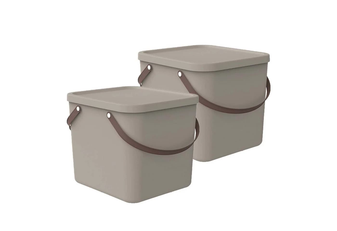 ROTHO Aufbewahrungsbox Albula 2er-Set Braun S0X4E0FN - Bild 2