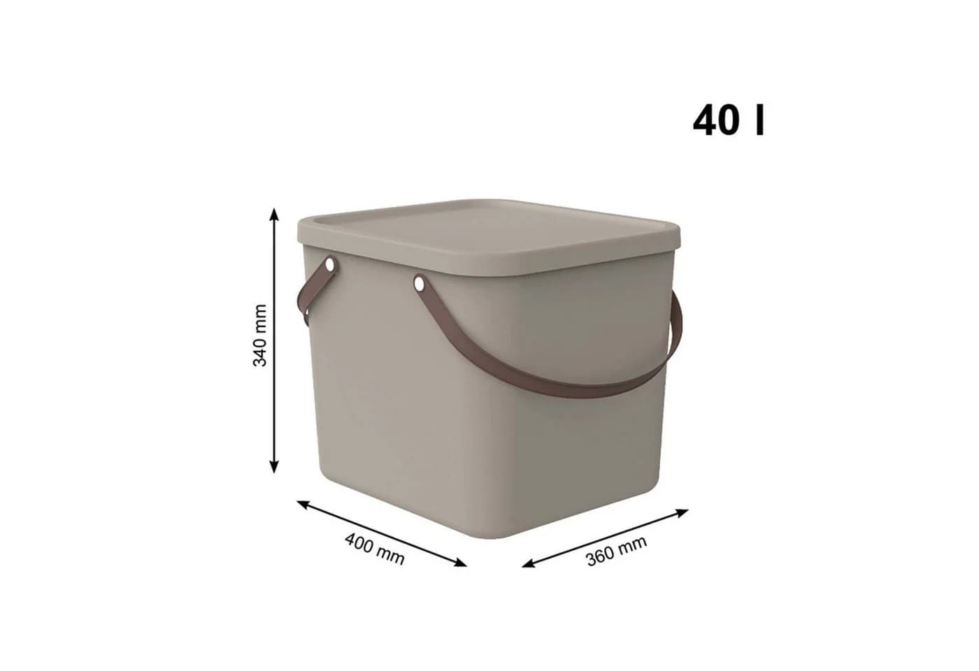 ROTHO Aufbewahrungsbox Albula 2er-Set Braun S0X4E0FN - Bild 3