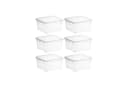 ROTHO Aufbewahrungsbox 6er-Set Transparent Kunststoff PP Bild 2