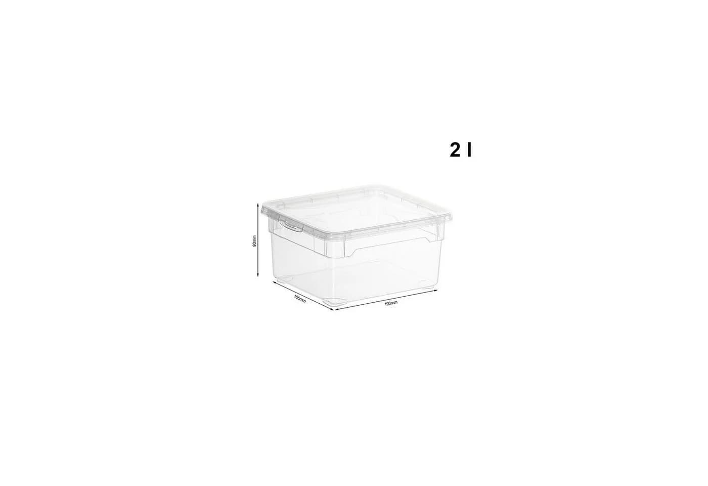 ROTHO Aufbewahrungsbox 6er-Set Transparent Kunststoff PP - Bild 4