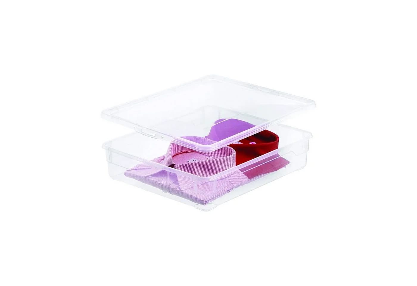ROTHO Aufbewahrungsbox CLEAR 9l 6er-Set Transparent Stapelbar - Bild 5