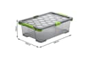 ROTHO Aufbewahrungsbox 3er Set Lagerbox 30l EVO TOTAL PROTECTION Bild 1