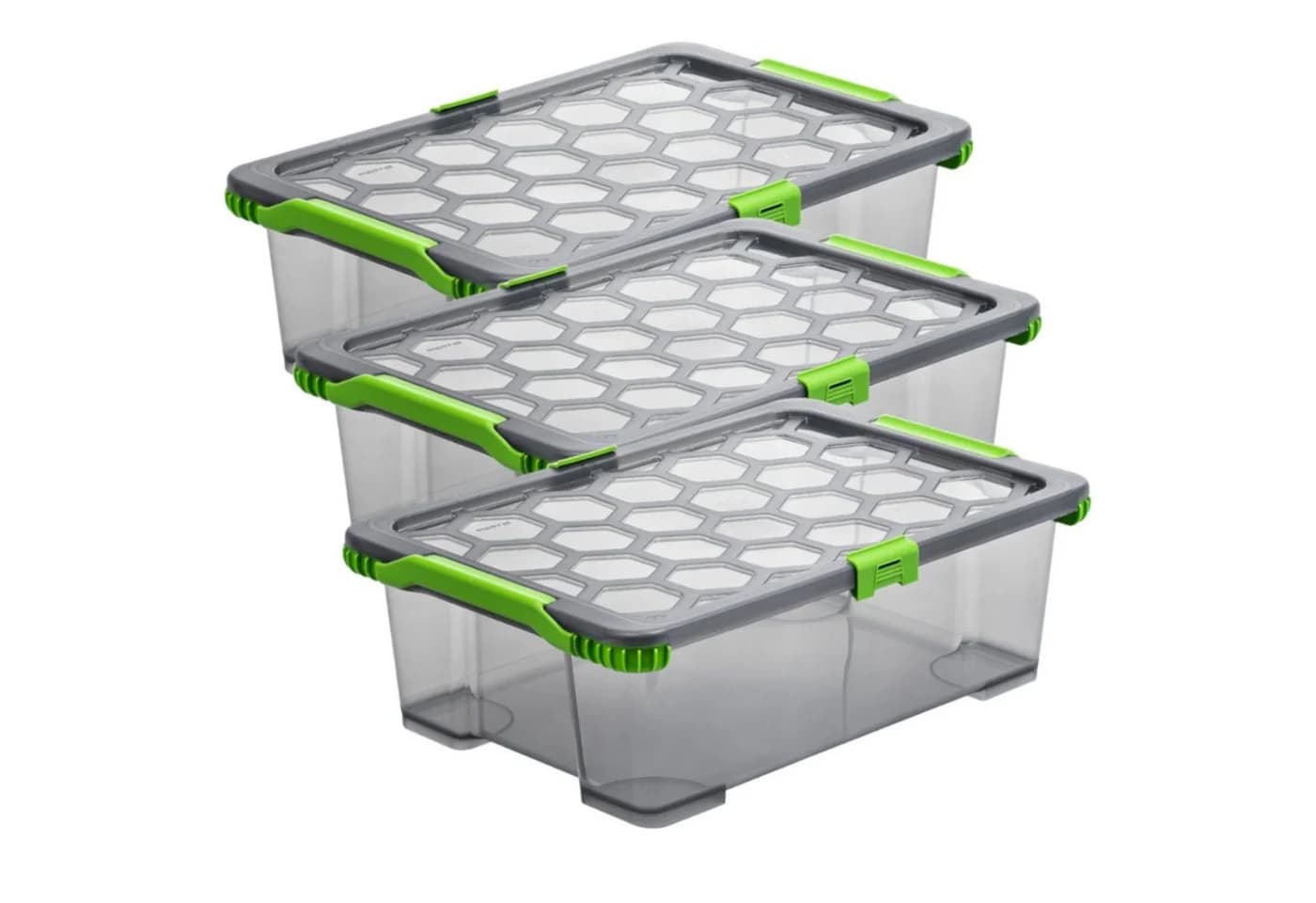 ROTHO Aufbewahrungsbox 3er Set Lagerbox 30l EVO TOTAL PROTECTION - Bild 2
