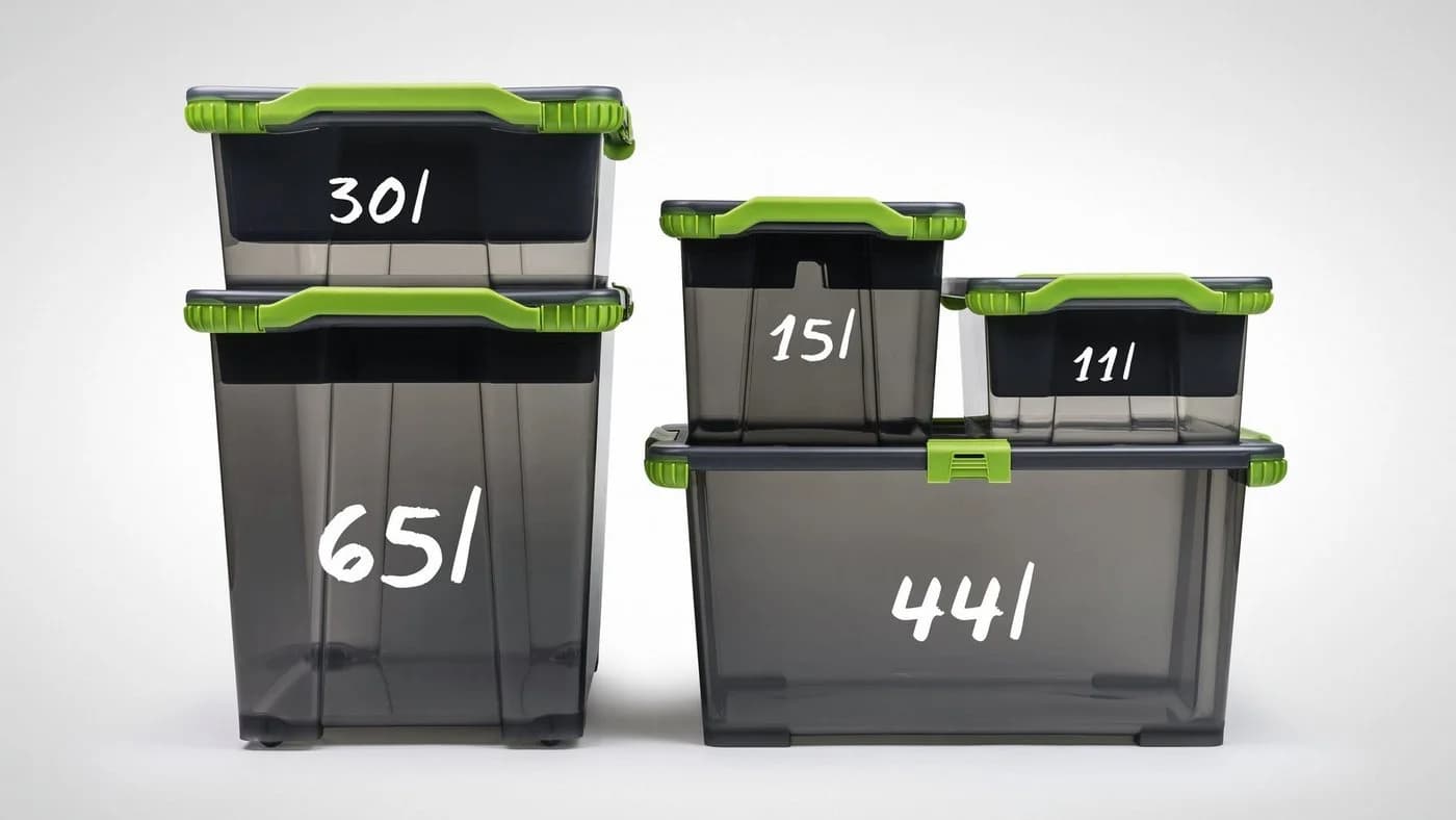 ROTHO Aufbewahrungsbox 3er Set Lagerbox 44lEVO TOTAL PROTECTION - Bild 5