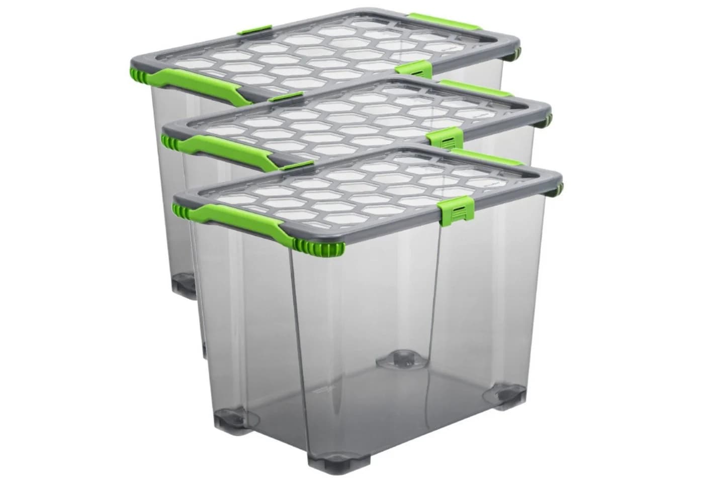 ROTHO Aufbewahrungsbox 3er Set 65l EVO Total - Bild 2