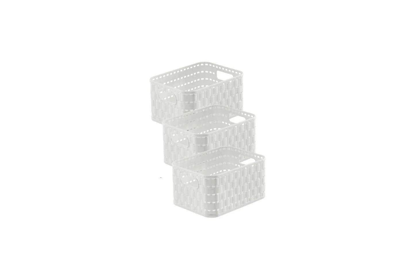 ROTHO Aufbewahrungsbox 3-teilig Rattan-Optik - Bild 2