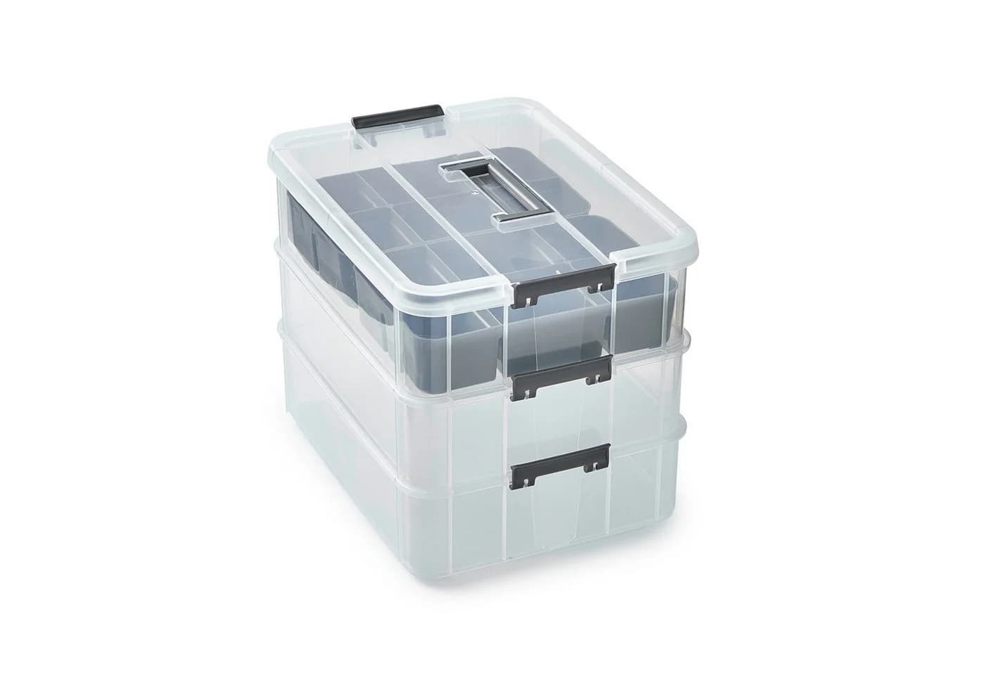 Betty Bossi Aufbewahrungsbox für Medikamente Organizer Grau/Transparent - Bild 2
